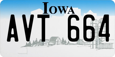 IA license plate AVT664