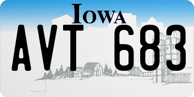 IA license plate AVT683