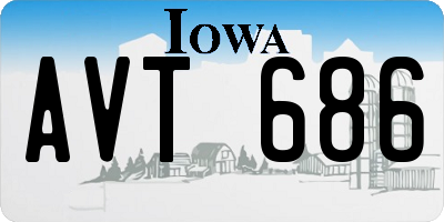 IA license plate AVT686