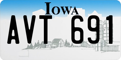 IA license plate AVT691