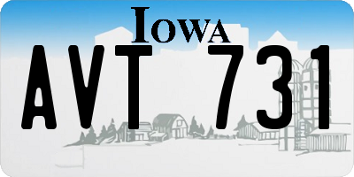 IA license plate AVT731
