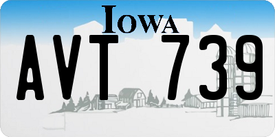 IA license plate AVT739