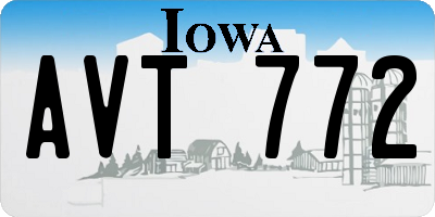IA license plate AVT772