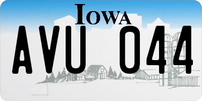IA license plate AVU044
