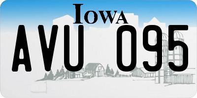 IA license plate AVU095
