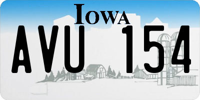 IA license plate AVU154