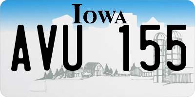 IA license plate AVU155