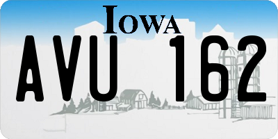 IA license plate AVU162