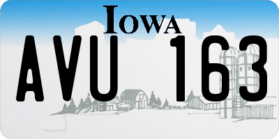 IA license plate AVU163