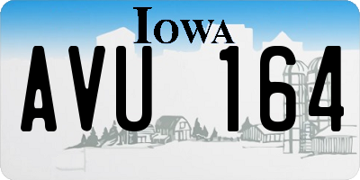 IA license plate AVU164