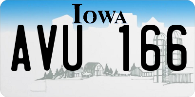 IA license plate AVU166