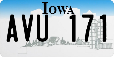 IA license plate AVU171