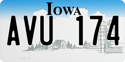 IA license plate AVU174