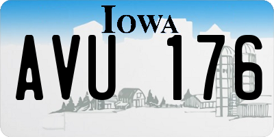 IA license plate AVU176