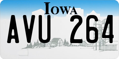 IA license plate AVU264