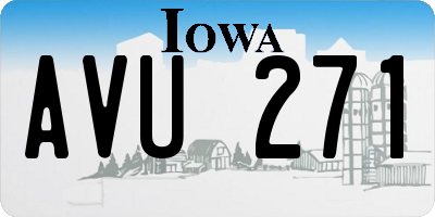 IA license plate AVU271