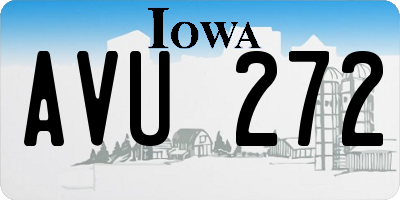 IA license plate AVU272