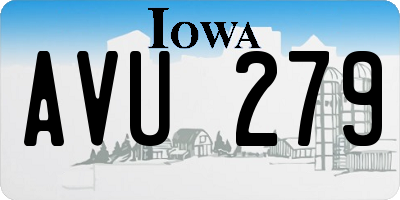 IA license plate AVU279