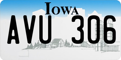 IA license plate AVU306