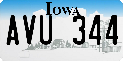 IA license plate AVU344