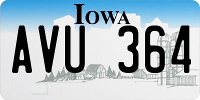 IA license plate AVU364