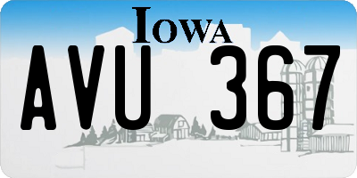 IA license plate AVU367