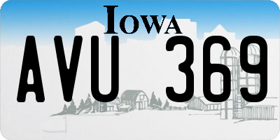 IA license plate AVU369