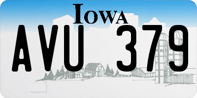 IA license plate AVU379