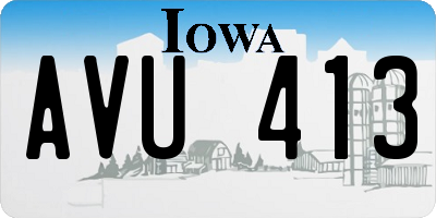IA license plate AVU413