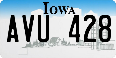 IA license plate AVU428