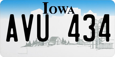IA license plate AVU434