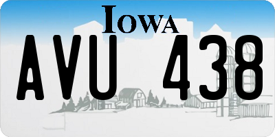 IA license plate AVU438
