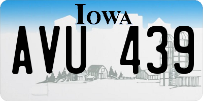 IA license plate AVU439