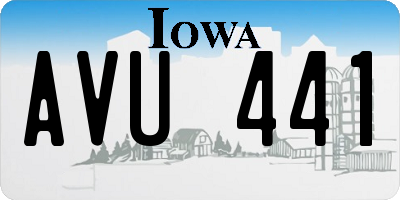IA license plate AVU441