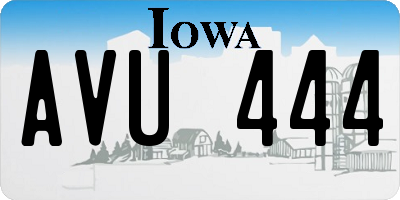 IA license plate AVU444