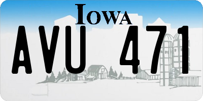 IA license plate AVU471