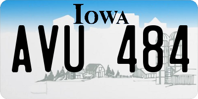 IA license plate AVU484