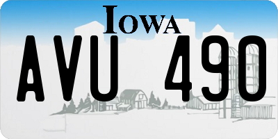 IA license plate AVU490