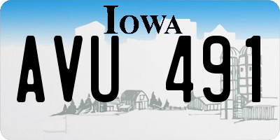 IA license plate AVU491
