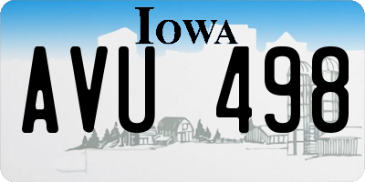 IA license plate AVU498