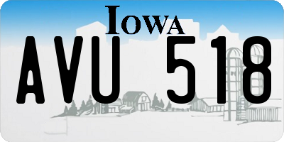 IA license plate AVU518