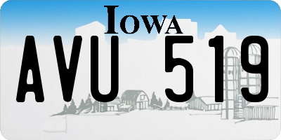 IA license plate AVU519