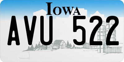 IA license plate AVU522