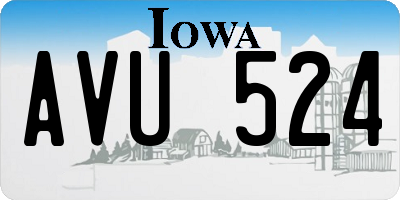 IA license plate AVU524