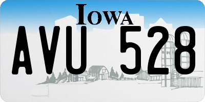 IA license plate AVU528
