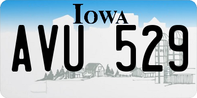 IA license plate AVU529