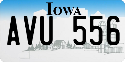IA license plate AVU556