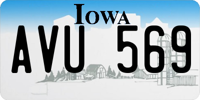 IA license plate AVU569
