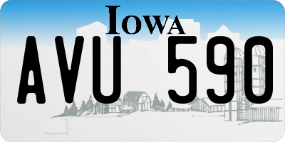 IA license plate AVU590