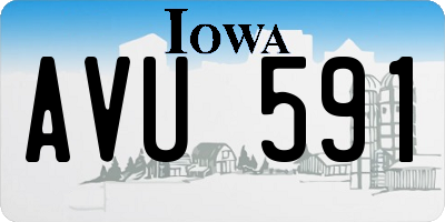 IA license plate AVU591